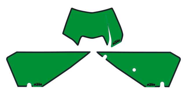 NO.PLATE BACKGR. GREEN EXC 08