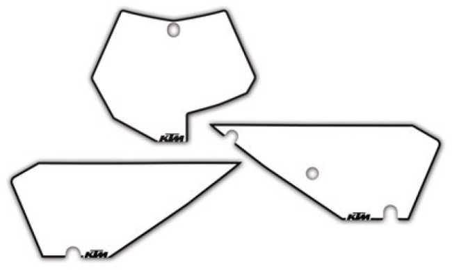 NUMBER PLATE BACKGROUNDS SX 85