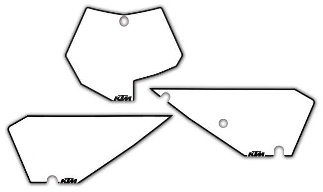 START NUMBER PLATE WHITE