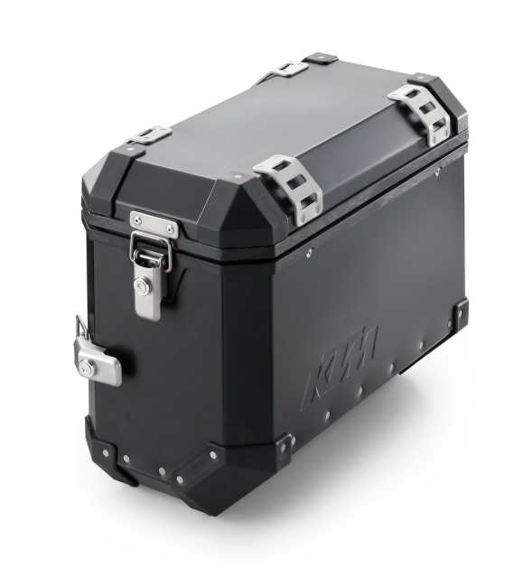 ALUM CASE RIGHT BLK 37L