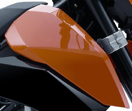 SPOILER RECHTS ORANGE   2008