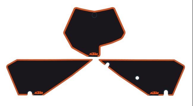 NO.PLATE BACKGR. BLACK SX 07