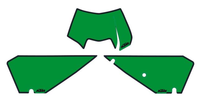 NO.PLATE BACKGR. GREEN EXC 08