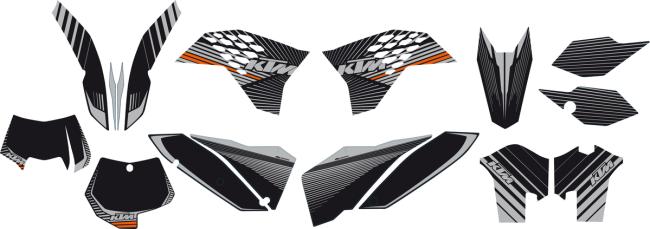 * GRAPHIC KIT BLACK-CHROM