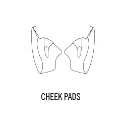 X-SPIRIT 3 CHEEK PADS SET 43 MM