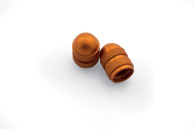 %ORANGE VALVE STEM CAPS (2 PK)