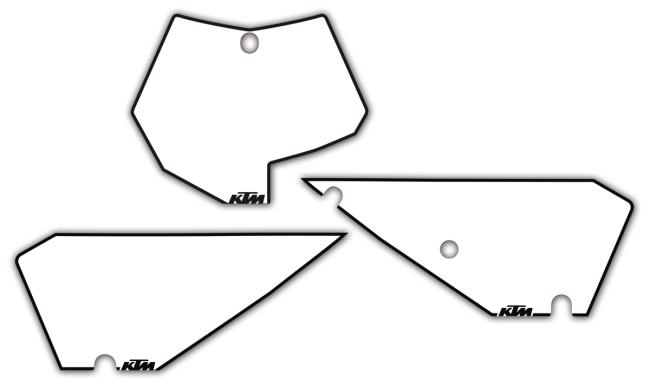 START NUMBER PLATE WHITE