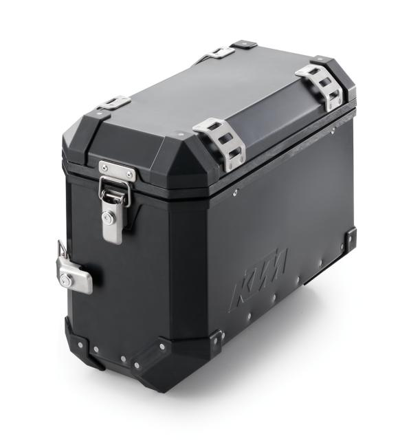 ALUM CASE RIGHT BLK 37L